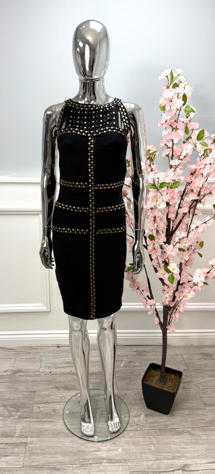 Sleeveless Front Split Midi Party Bandage Dress